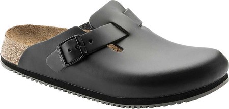 

Женские сабо Birkenstock Boston Super Grip Black Leather 36