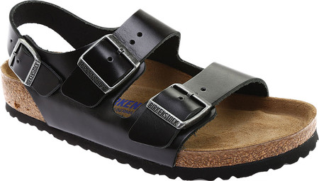 

Женские сандалии Birkenstock Milano Amalfi Leather with Soft Footbed Black Amalfi Leather 37