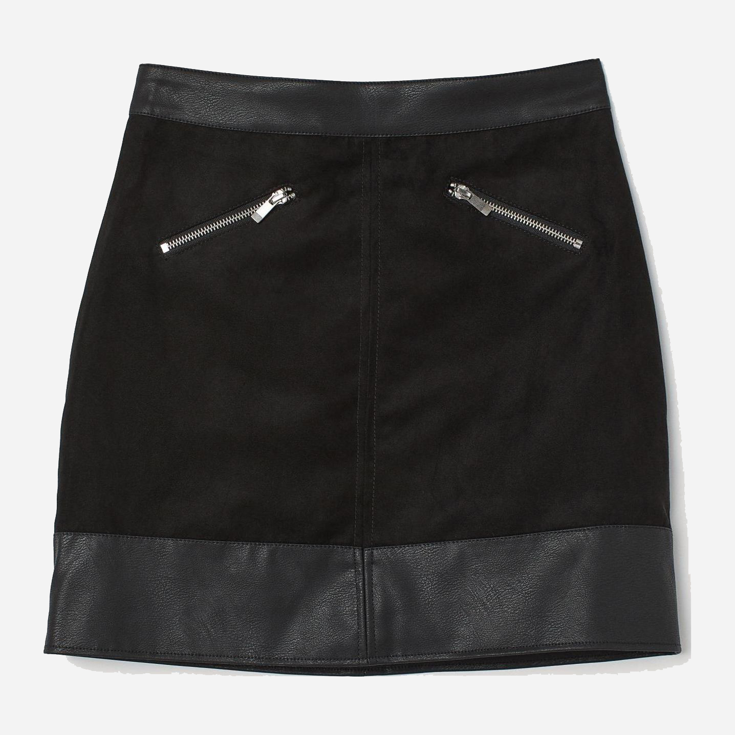

Юбка из искусственной замши H&M 8002250sm 36 Черная