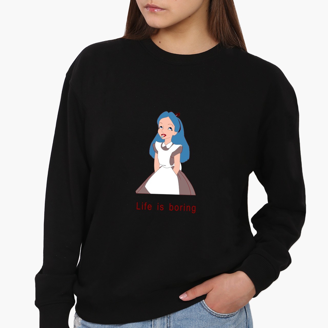 

Свитшот женский Дисней Алиса скукота (Disney Alice boring) (8771-1435) Черный, Свитшот женский Дисней Алиса скукота (Disney Alice boring) (8771-1435) Черный L