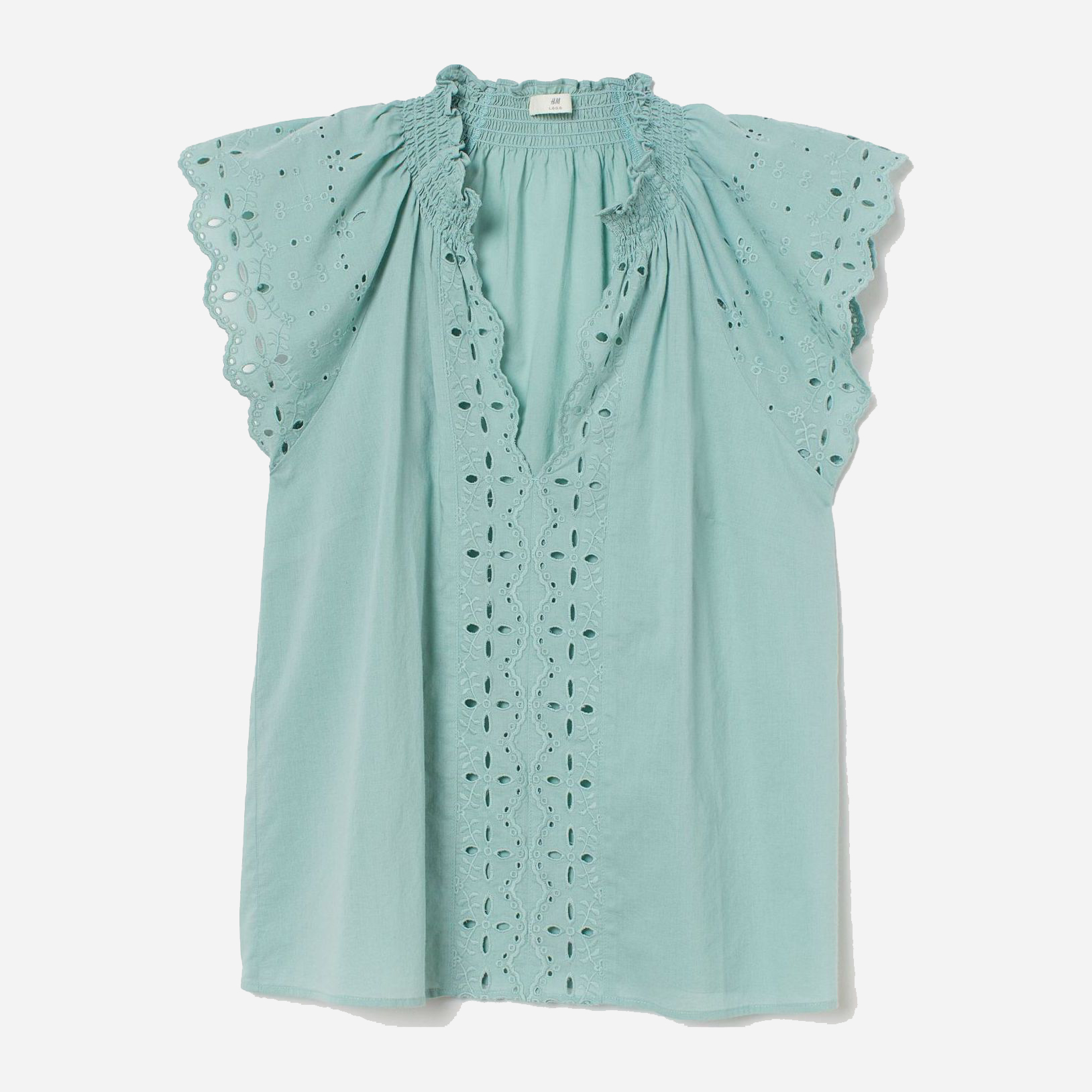 

Блузка H&M 8169621sm  Мятная, Блузка H&M 8169621sm 38 Мятная