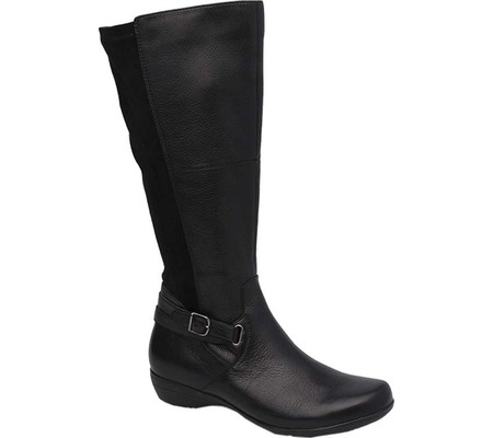 

Женские сапоги Dansko Francesca Knee High Boot Black Milled Nappa Leather 41