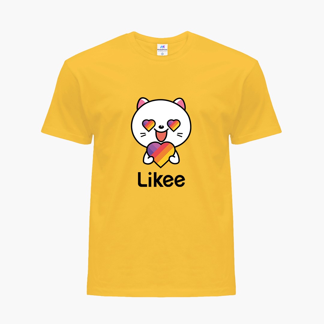 

Детская футболка Лайк Кот (Likee Cat) (25186-1036) 146-152 см Хлопок Желтый