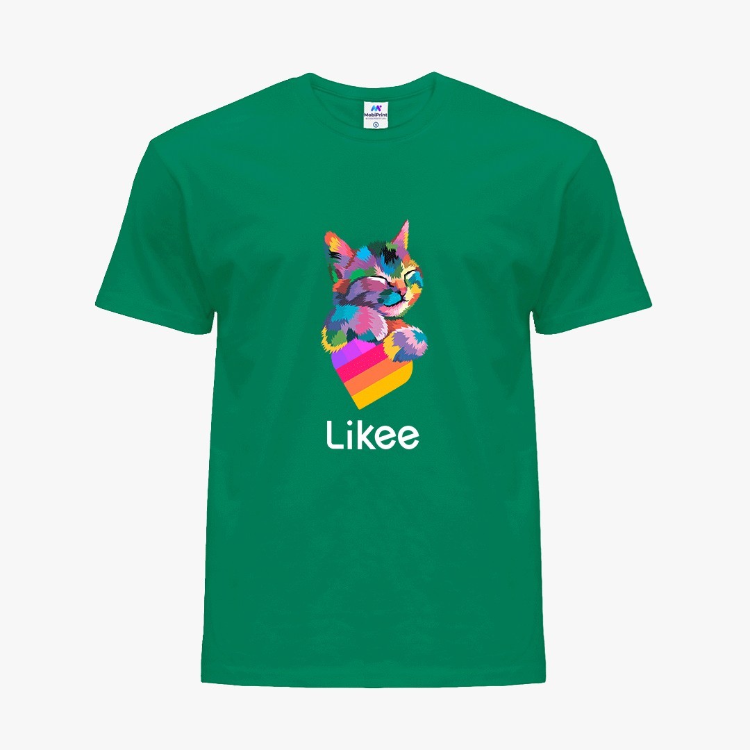 

Детская футболка Лайк Кот (Likee Cat) (25186-1040) 122-128 см Хлопок Зеленый