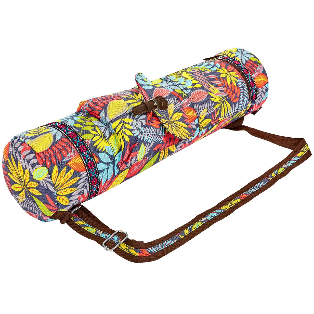 

Чехол для коврика сумка для йога коврика Zelart Yoga bag My Fit 6972-4 Red-Yellow-Blue