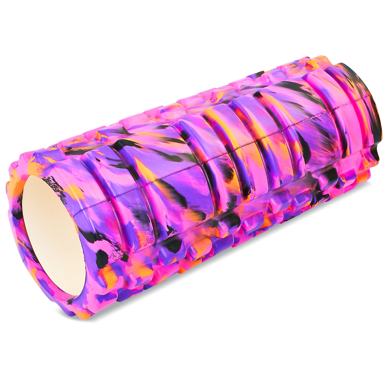 

Массажный ролик для рук и ног роллер Grid Combi Roller Zelart 33x14 см FI-4940 Pink-Violet