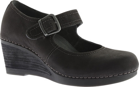 

Женские туфли Dansko Sandra Mary Jane Wedge Black Nubuck 41