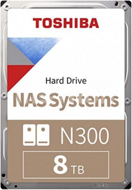 

Жорсткий диск Toshiba N300 8TB SATA/256MB (HDWG180UZSVA)