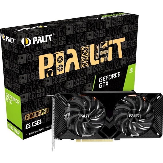

Відеокарта GF GTX 1660 Super 6GB GDDR6 GamingPro Palit (NE6166S018J9-1160A)