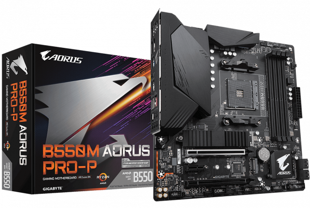 

Материнська плата GIGABYTE B550M AORUS PRO-P