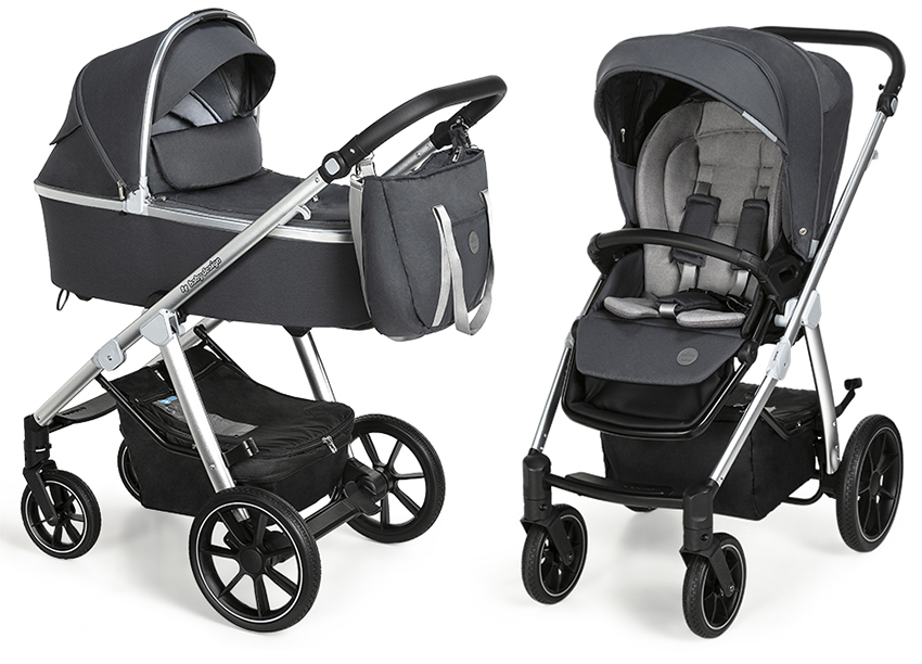 

Универсальная коляска 2 в 1 Baby Design Bueno(217 - Graphite, без вышивки)