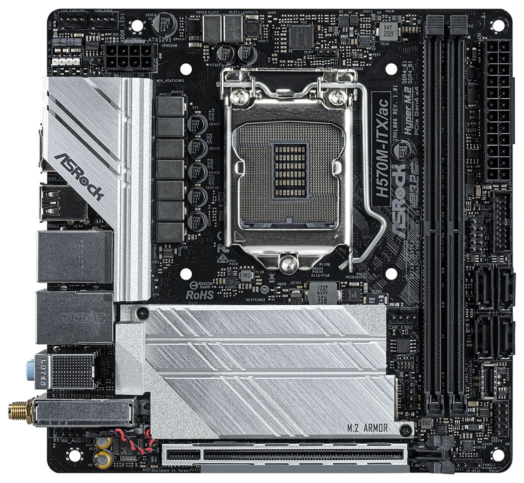 

Материнская плата ASRock H570M-ITX/AC ASRock H570M-ITX/AC