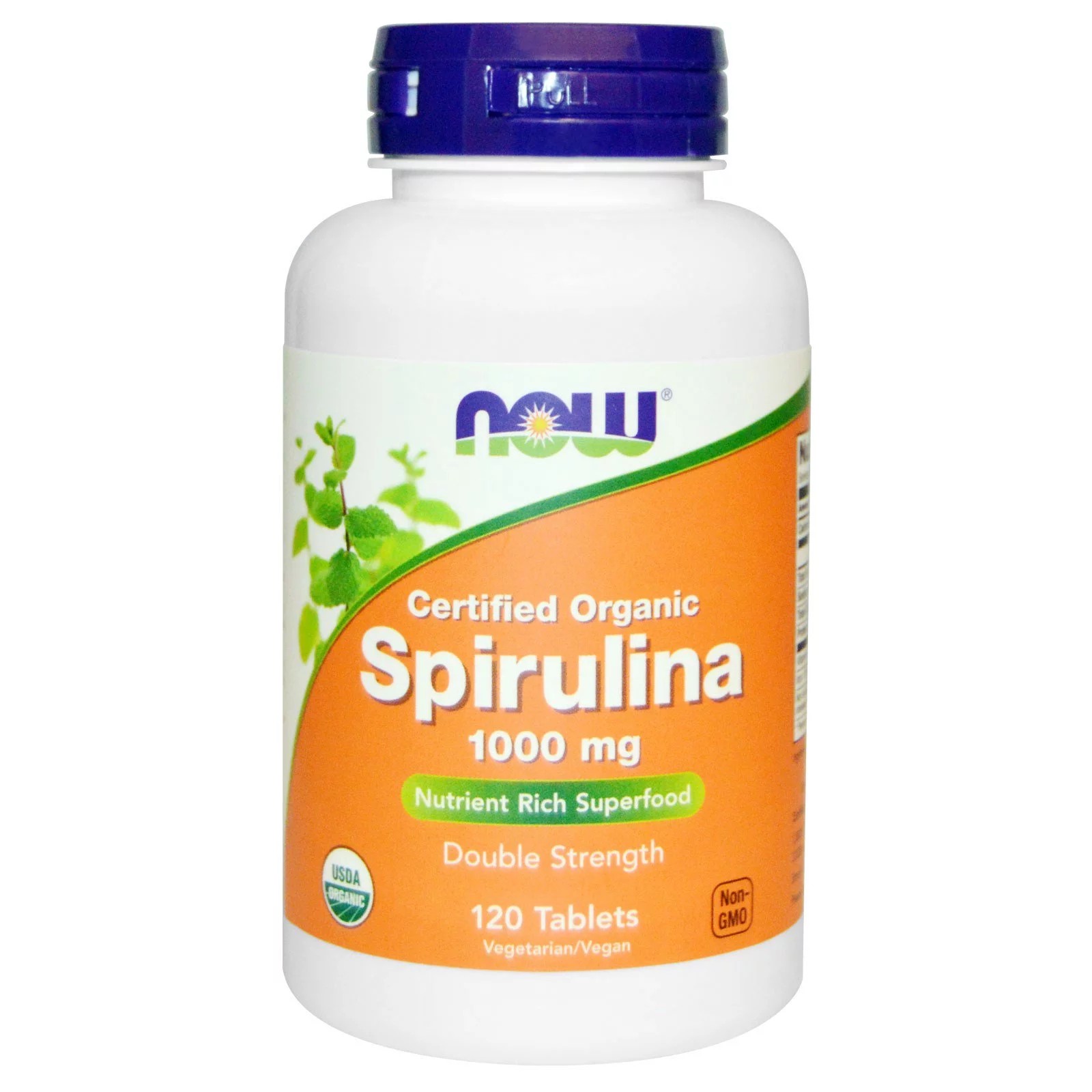 

Биологически Активные Добавки Now Foods Certified Organic spirylina Нау Фудс Органическая спирулина 1000 мг 120 таблеток (NOW-02715)