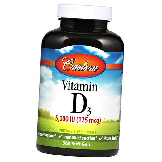 

Витамин Д3, Vitamin D3 5000, Carlson Labs 360гелкапс (36353060)