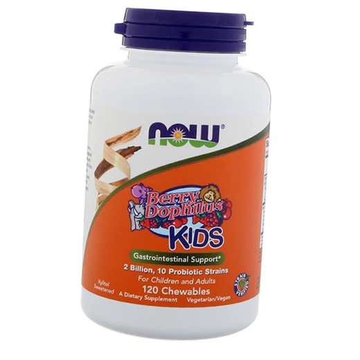 

BerryDophilus Kids 2 Billion Now Foods 120таб (69128008)