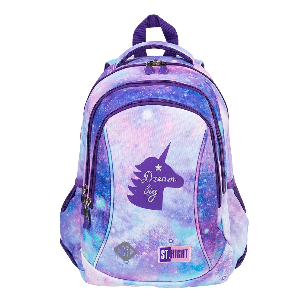 

Рюкзак школьный ST.RIGHT BP26 Sky Unicorn 650 г 39x27x17 см 20 л Фиолетовый