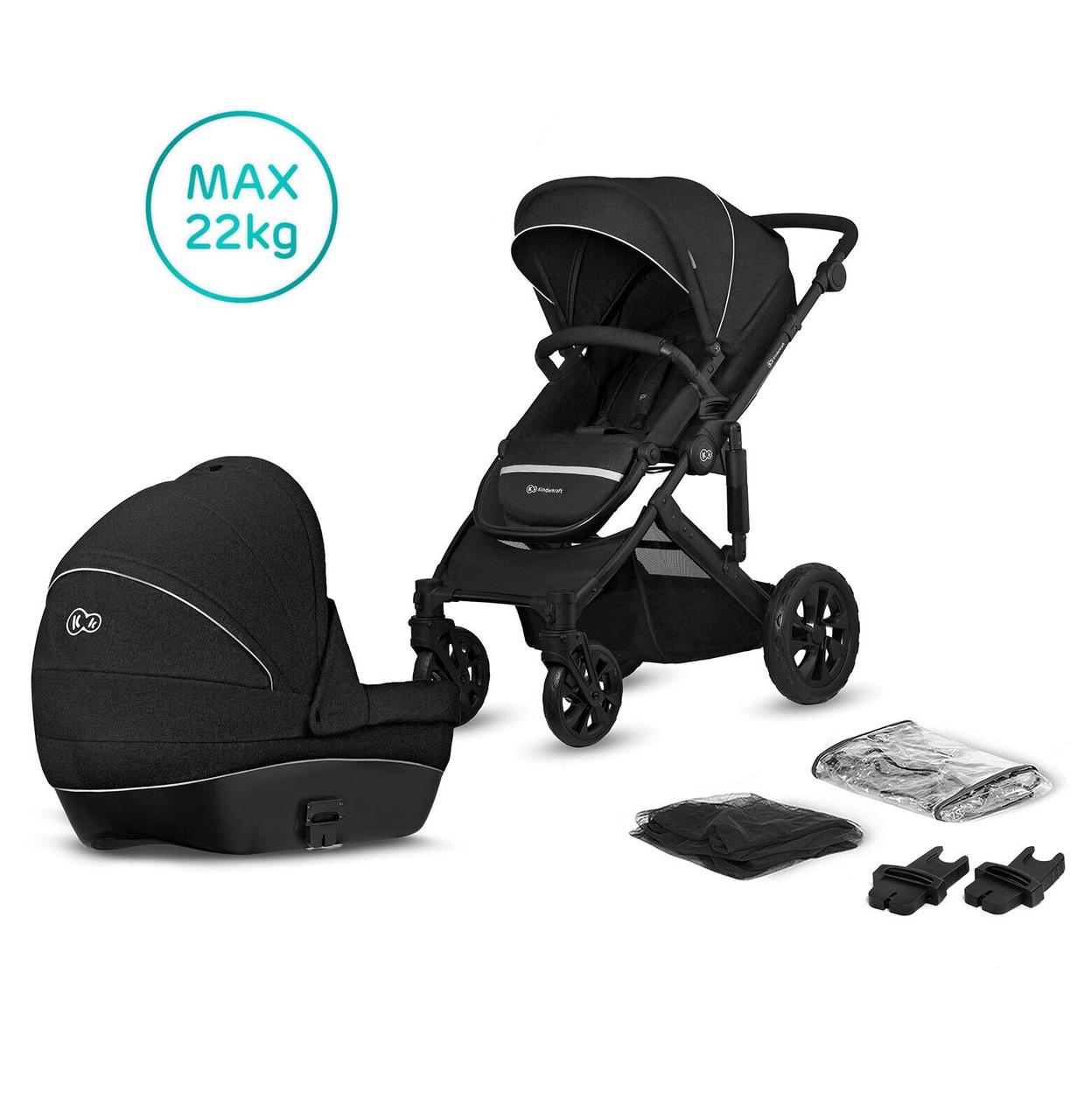 

Универсальная коляска 2 в 1 Kinderkraft Prime Lite Black