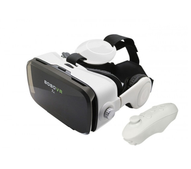 

3D Очки виртуальной реальности с встроенными наушниками и пультом Authentic BoboVR Z4 White&Black