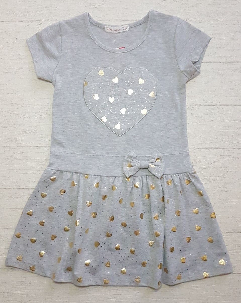 

Плаття трикотажне для дівчинки ACAR сіре 5218-116