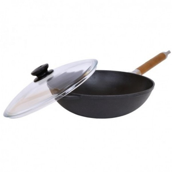 

Wok Биол сковорода чугунная с ручкой и крышкой 26 см 1526С