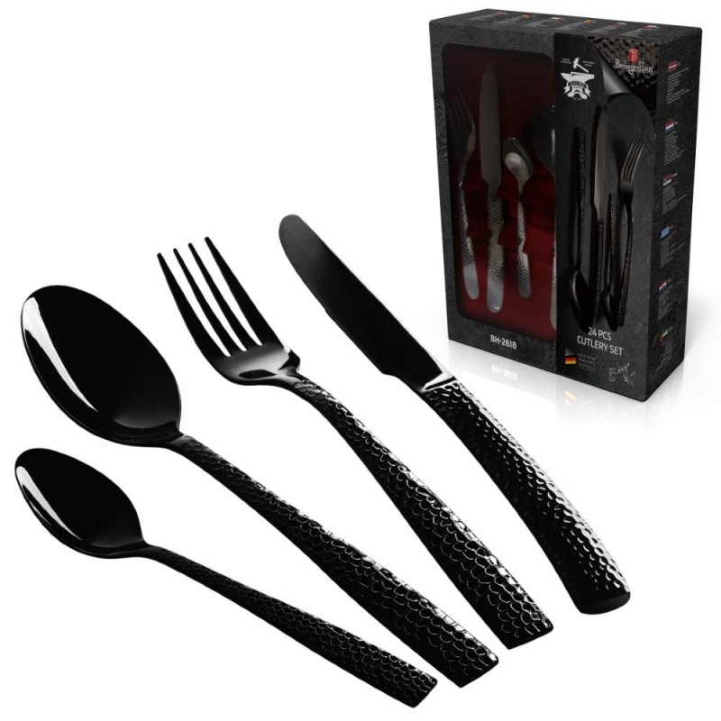 

Набор столовых Berlinger Haus приборов 24 предмета Black Royal Collection BH-2618