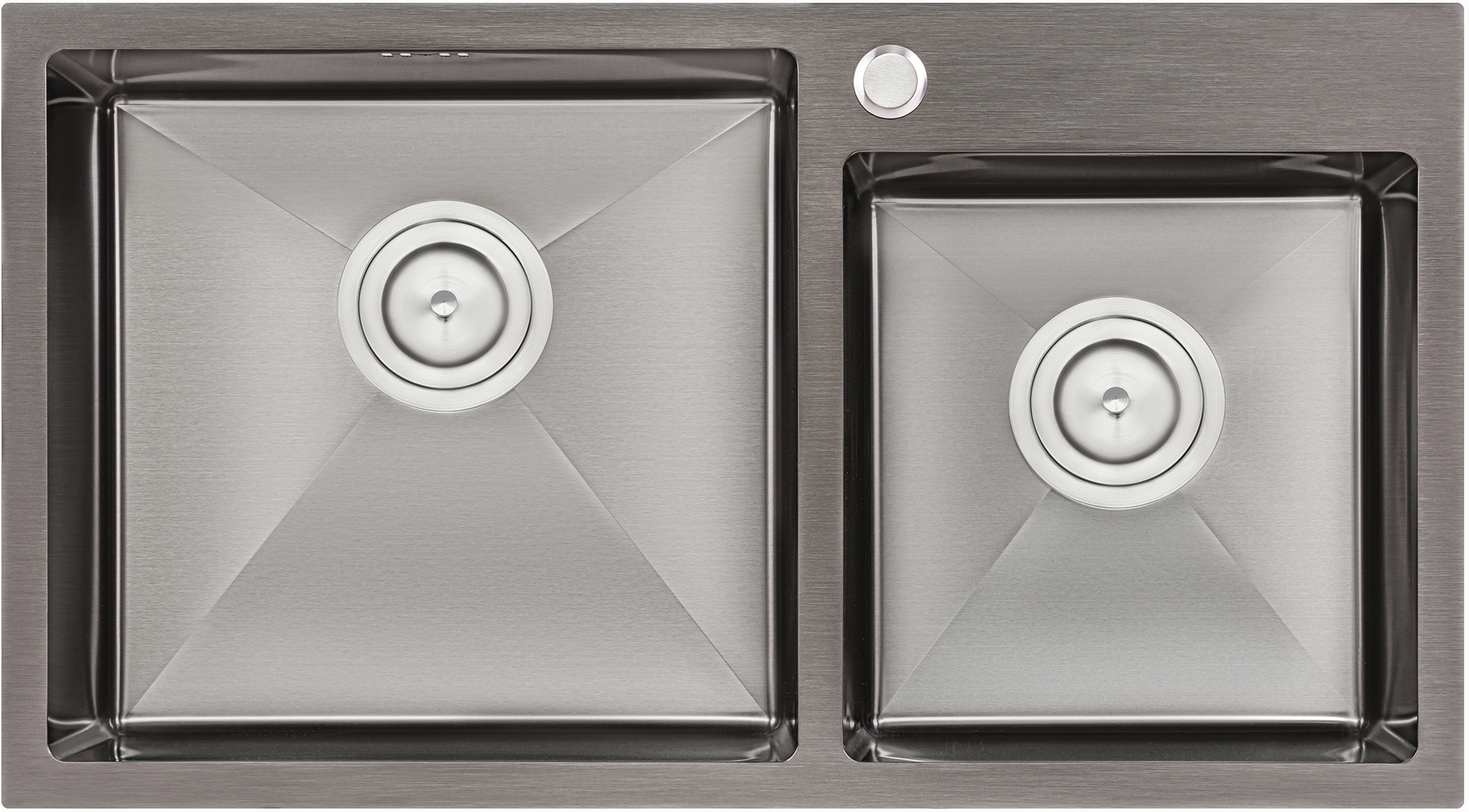

Кухонная мойка QTAP S7843BL 2.7/1.0 мм (QTS7843BRPVD10)
