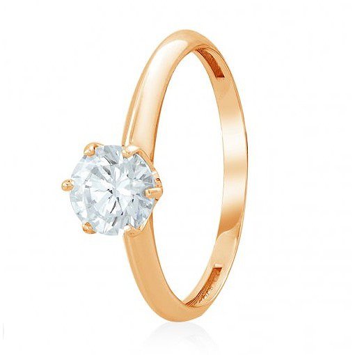 

Кольцо из красного золота с Swarovski Zirconia 1511544, размер 17