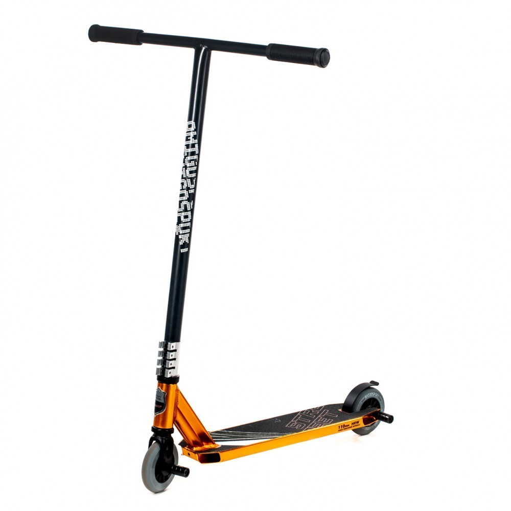 

Трюковый самокат Amigo Sport Street OX HIC (2021) золотой + пеги