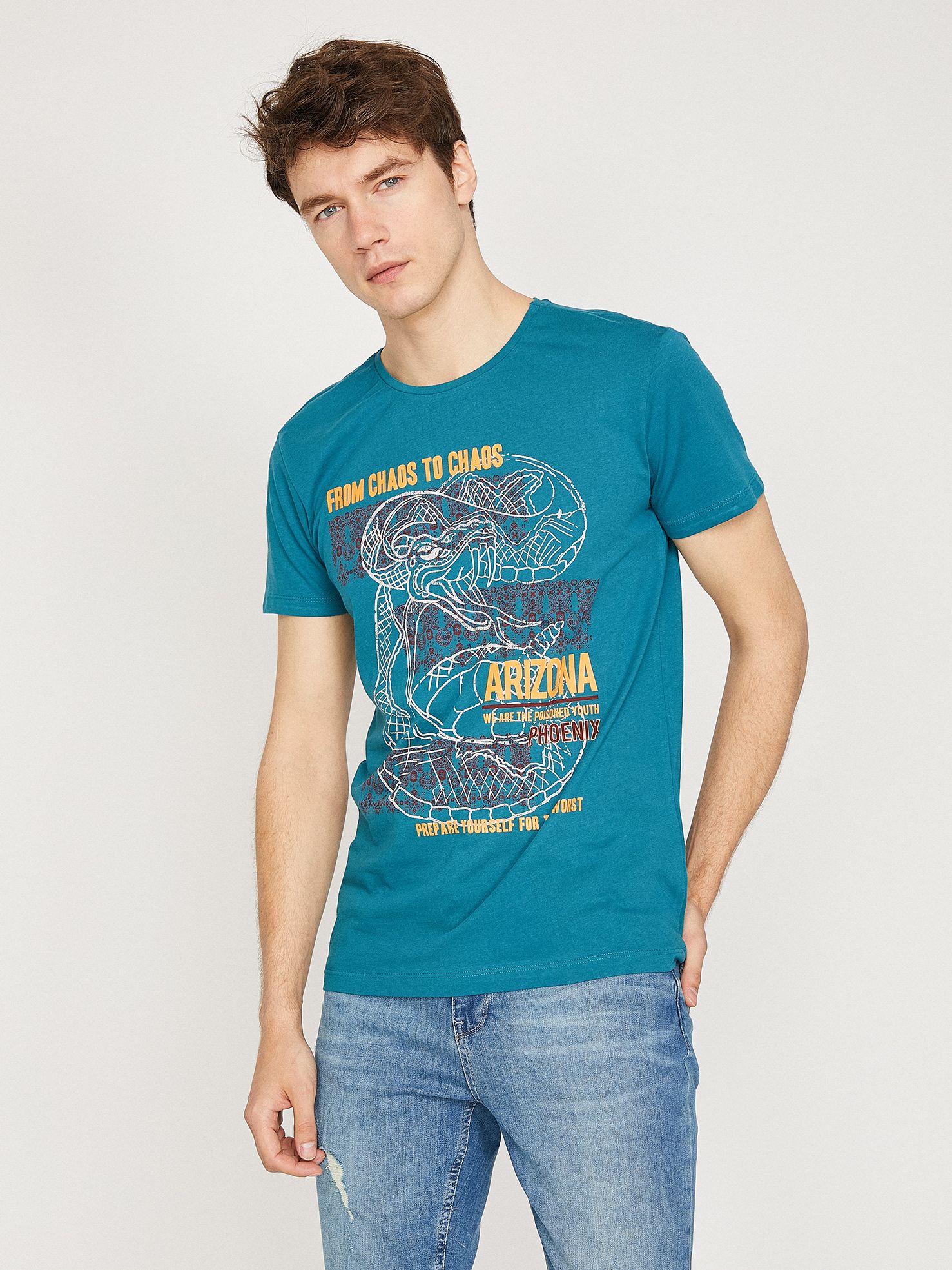 

Футболка Koton 8YAM14521CK-600 M Blue