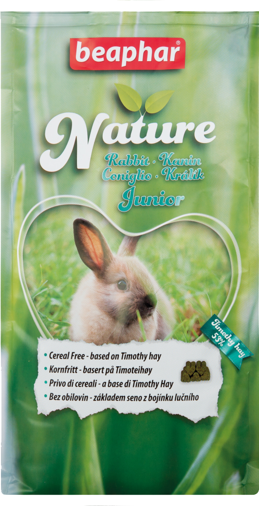 

Беззерновой корм для крольчат Beaphar Nature Rabbit с тимофеевкой 1.25 кг
