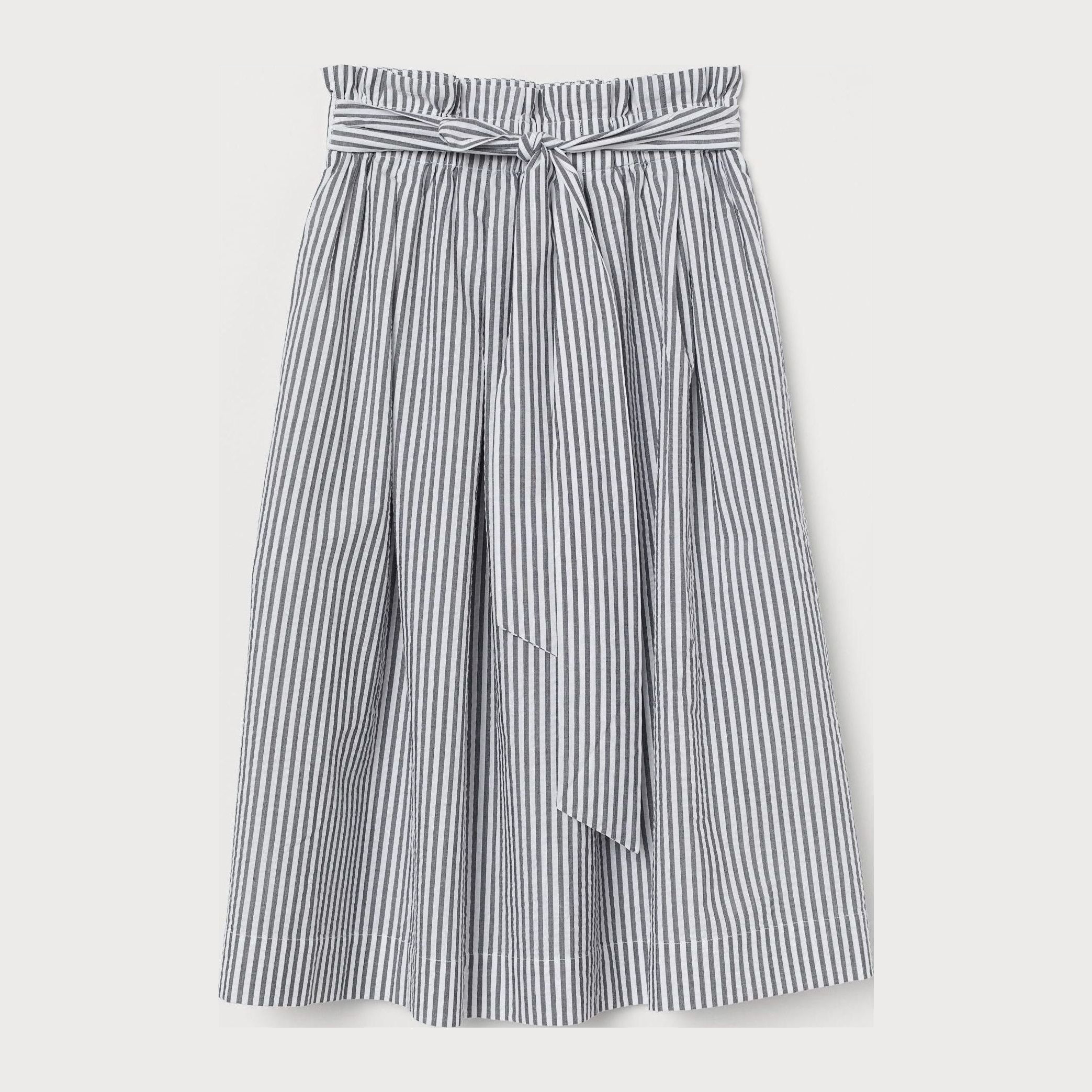 

Юбка H&M 7749989-AAUF L Белая с серым