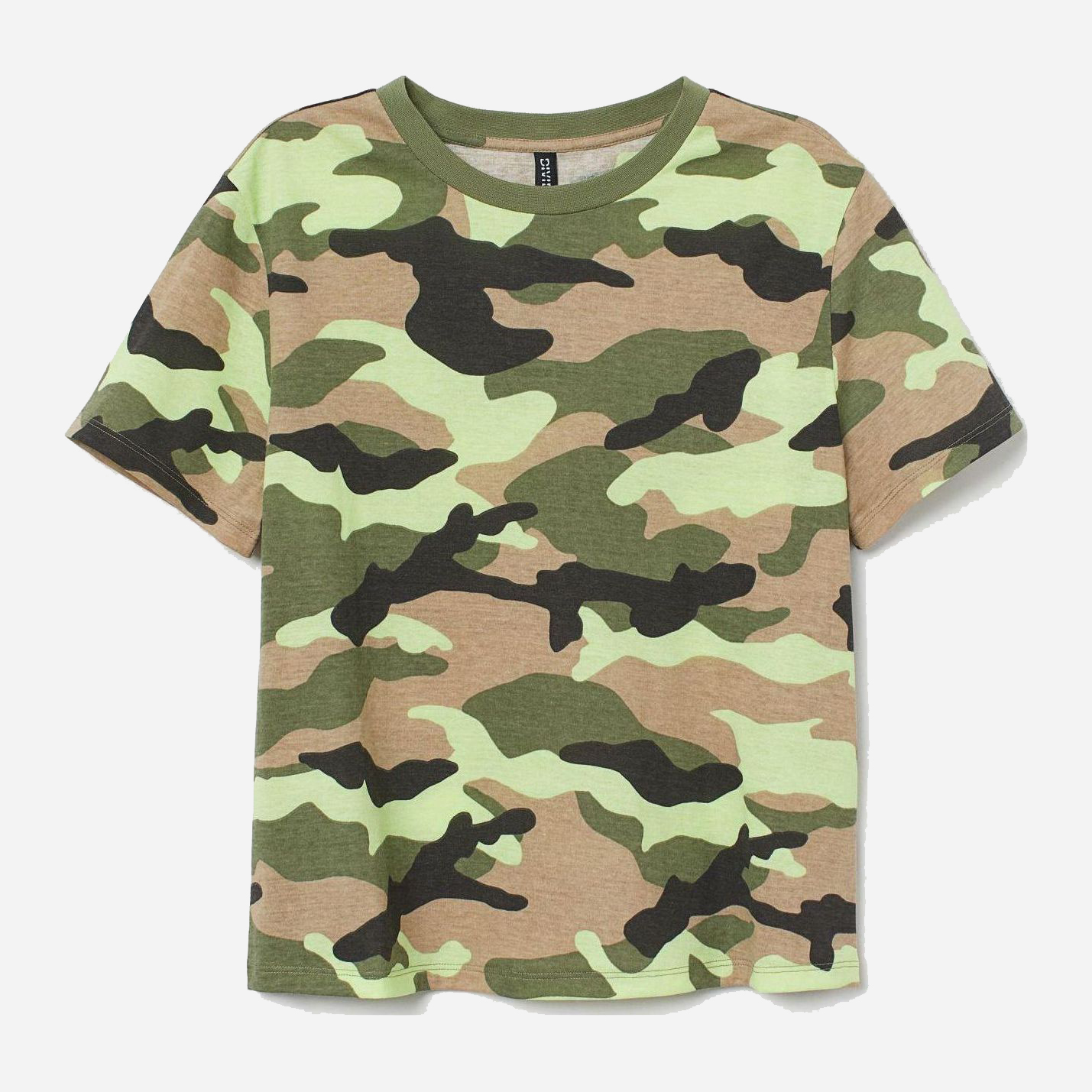 

Футболка H&M 8165891-AAED S Милитари