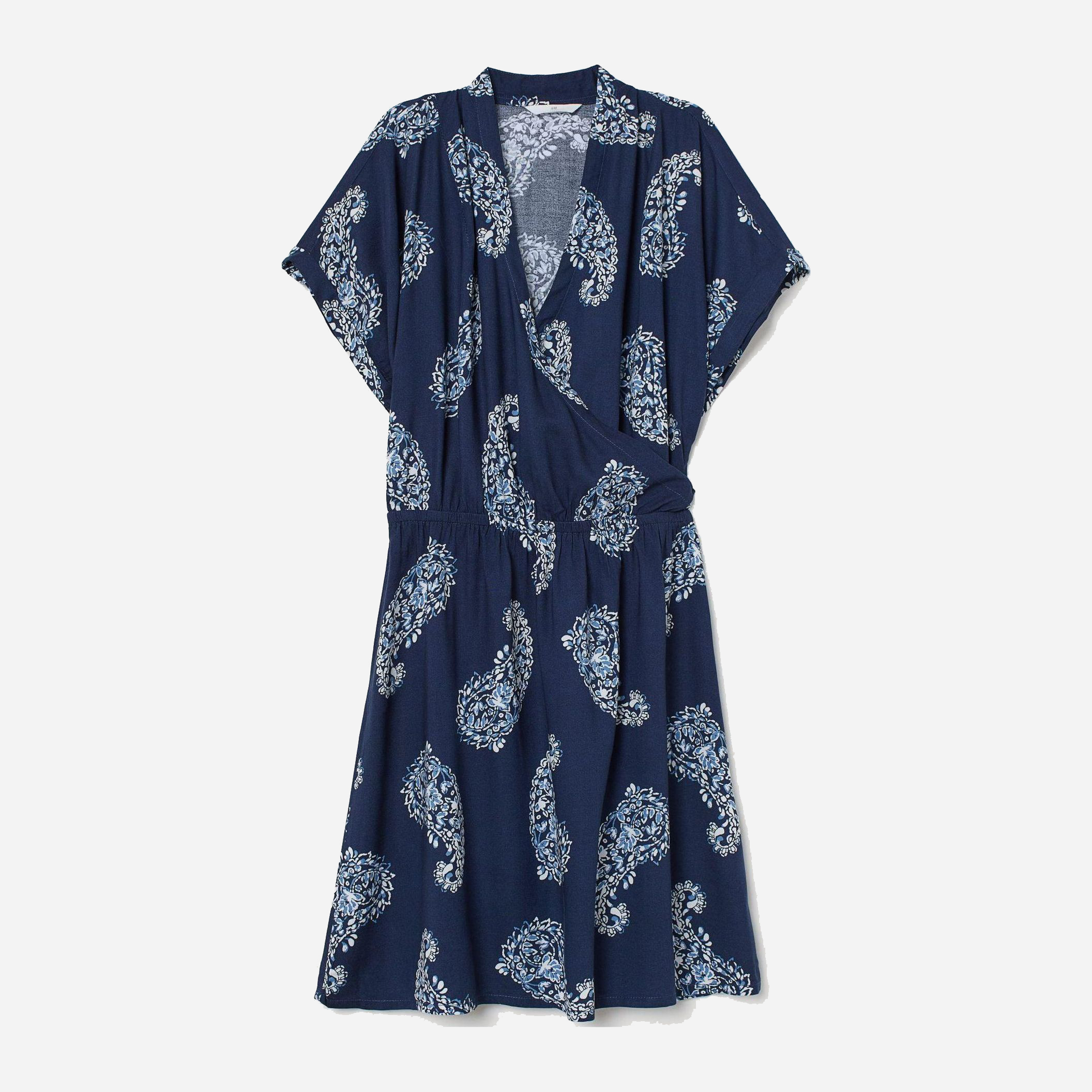 

Платье H&M 7723050-AANV 38 Темно-синее с белым