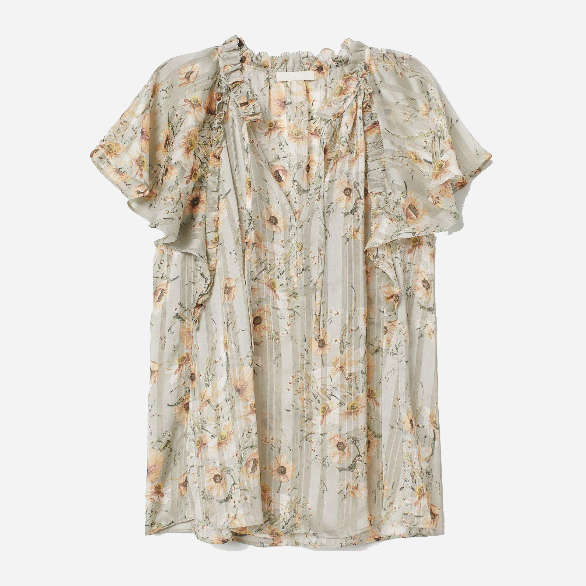 

Блузка H&M 7077179-AAWR 34 Бледно-зеленая