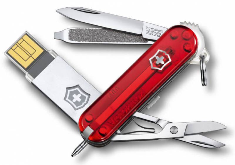 

Складной нож-брелок Victorinox work USB 16Gb 4.6125.TG16B