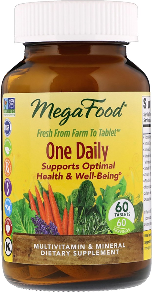 

Мультивитамины One Daily, Mega Food 60 таблеток (51494101513)