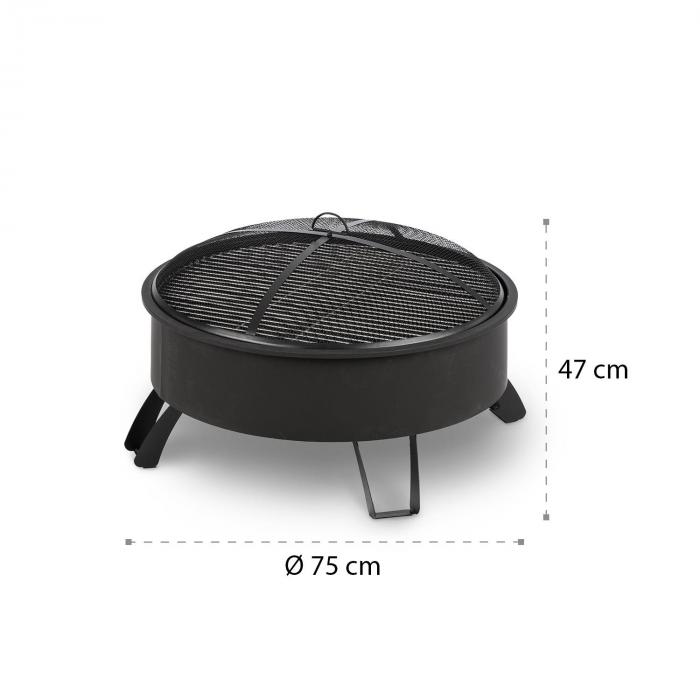 

Blumfeldt misa paleniskowa Ø70 cm stal czerniona Boston