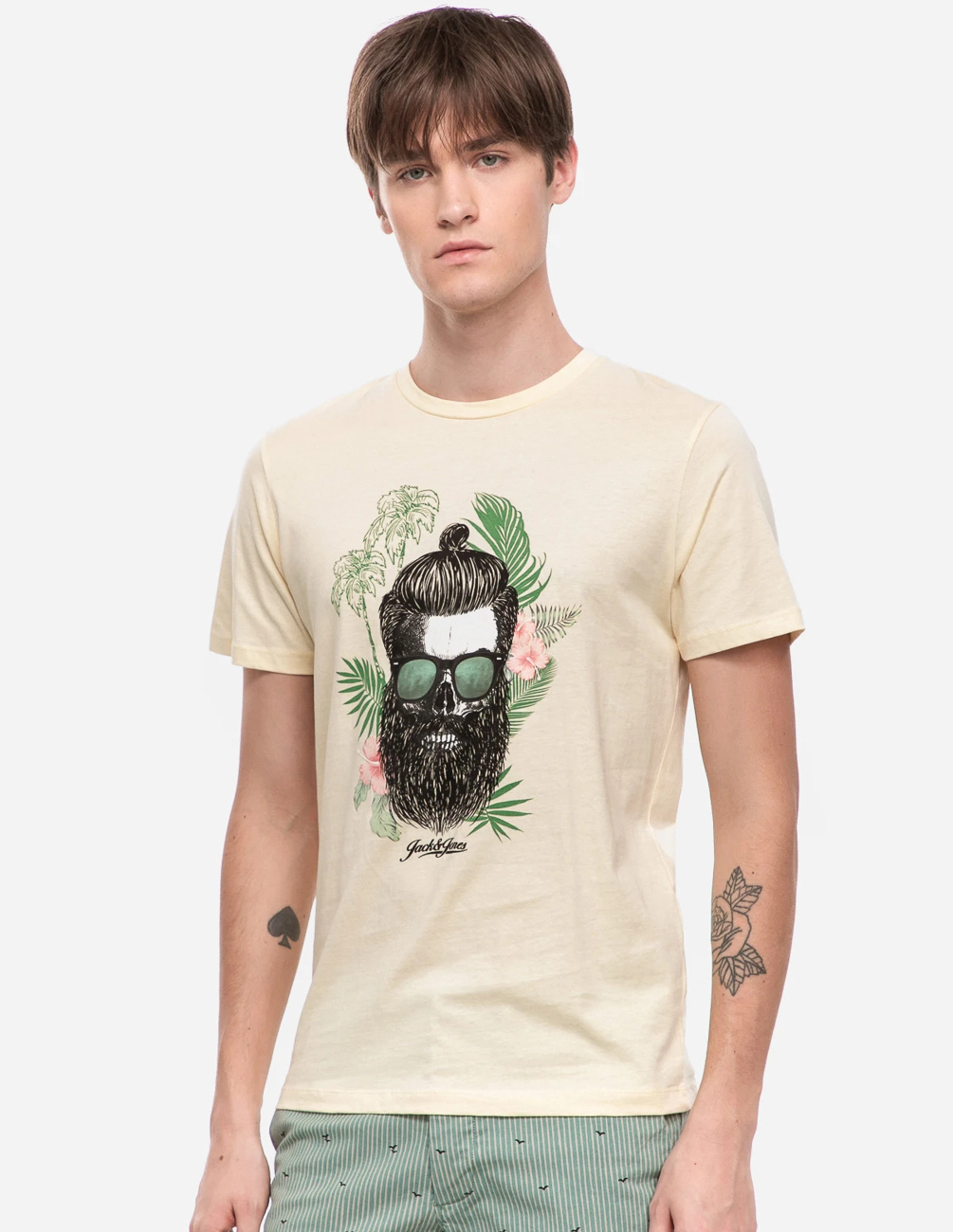 

Футболка JACK&JONES М0111043 цвет желтый S