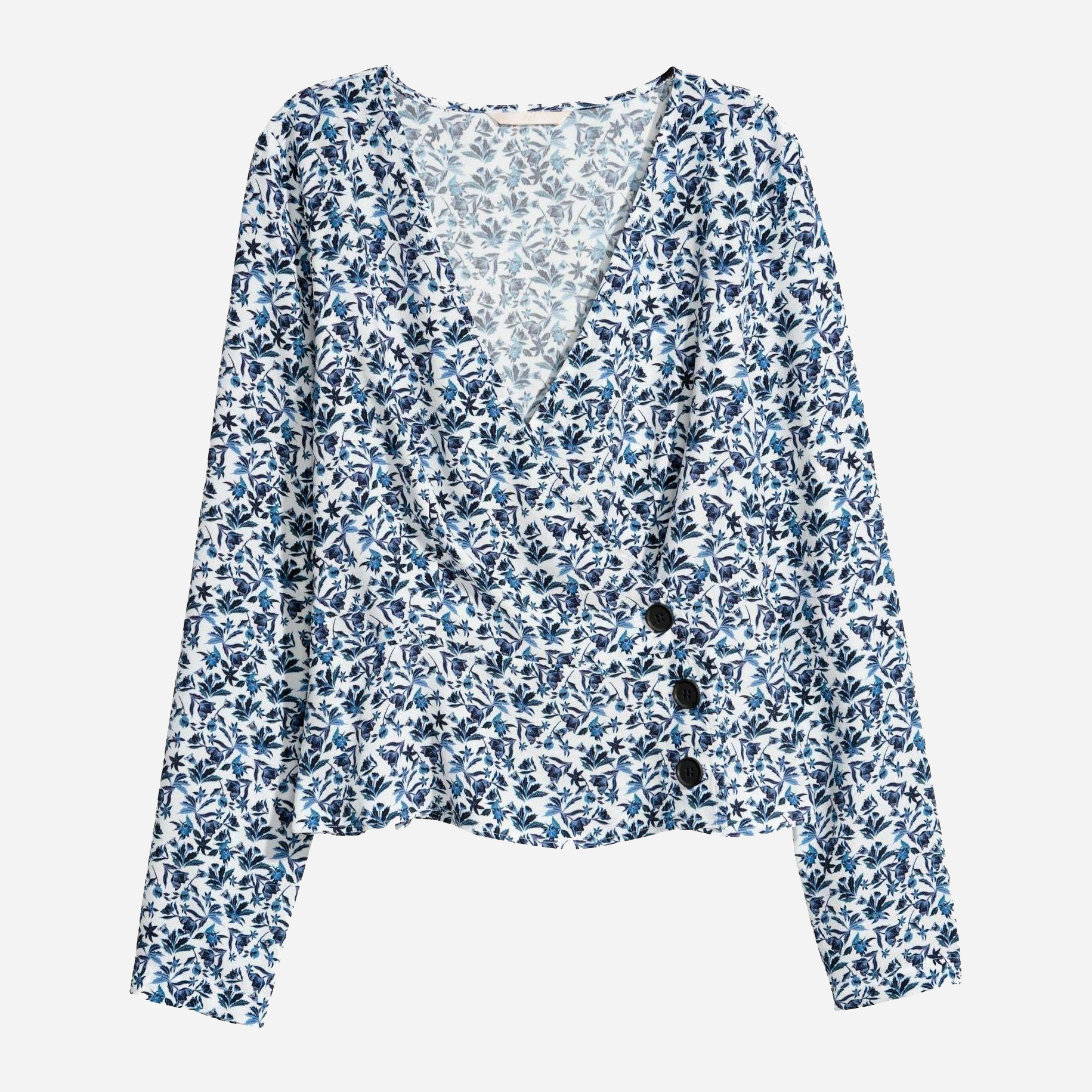 

Блузка H&M 5825777-ACSA 34 Белая с синим