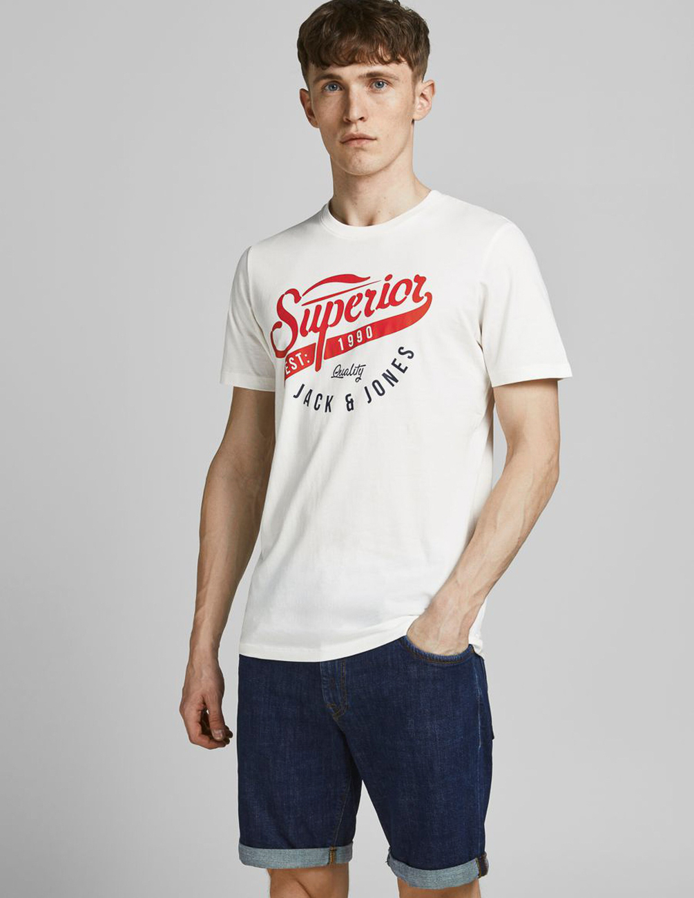 

Футболка JACK&JONES М0111123 цвет белый XL