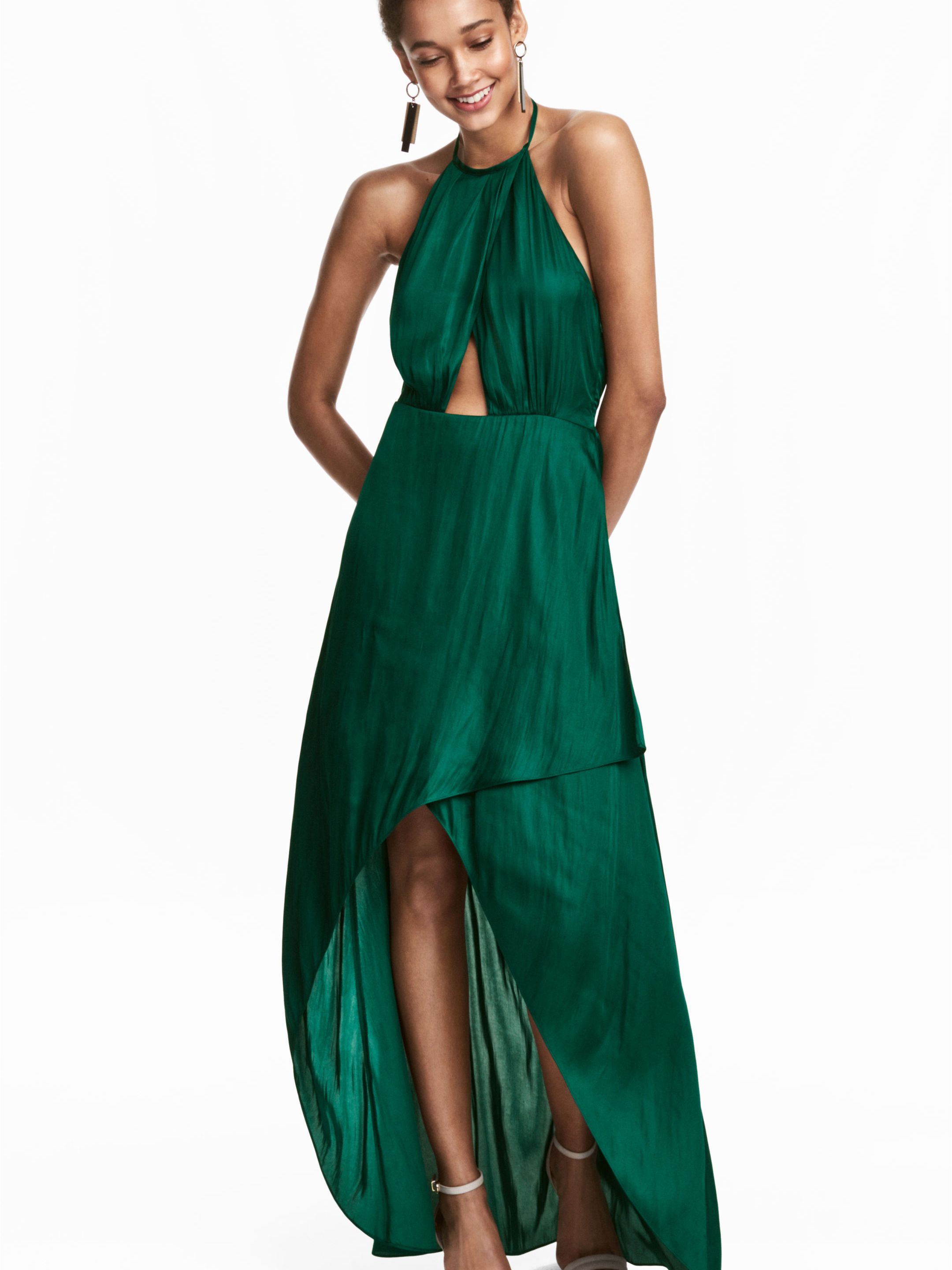 

Платье H&M 4902175-ACXO 34 Темно-зеленое