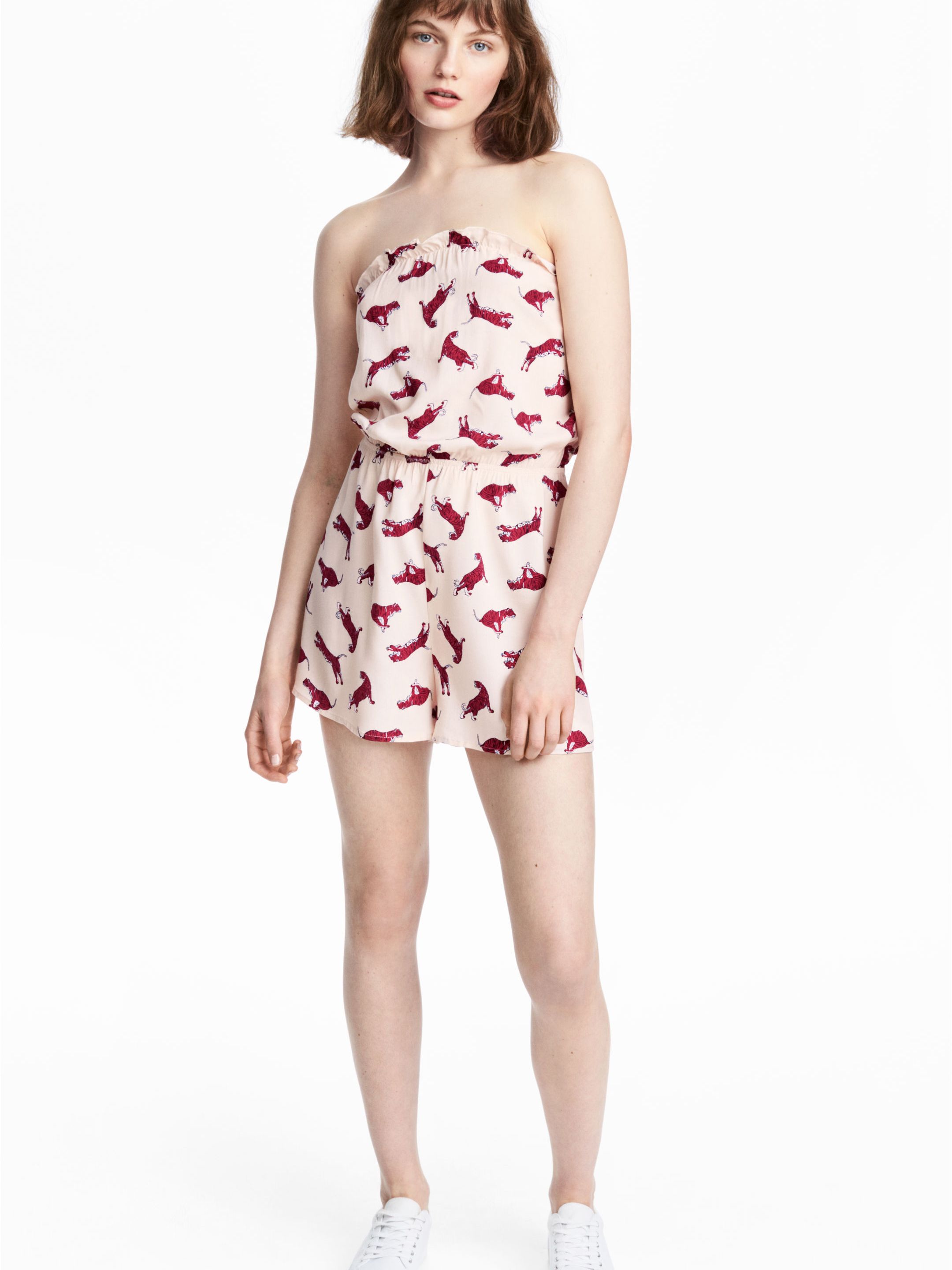 

Комбинезон H&M 4810935-ACFT 44 Бежевый с бордовым