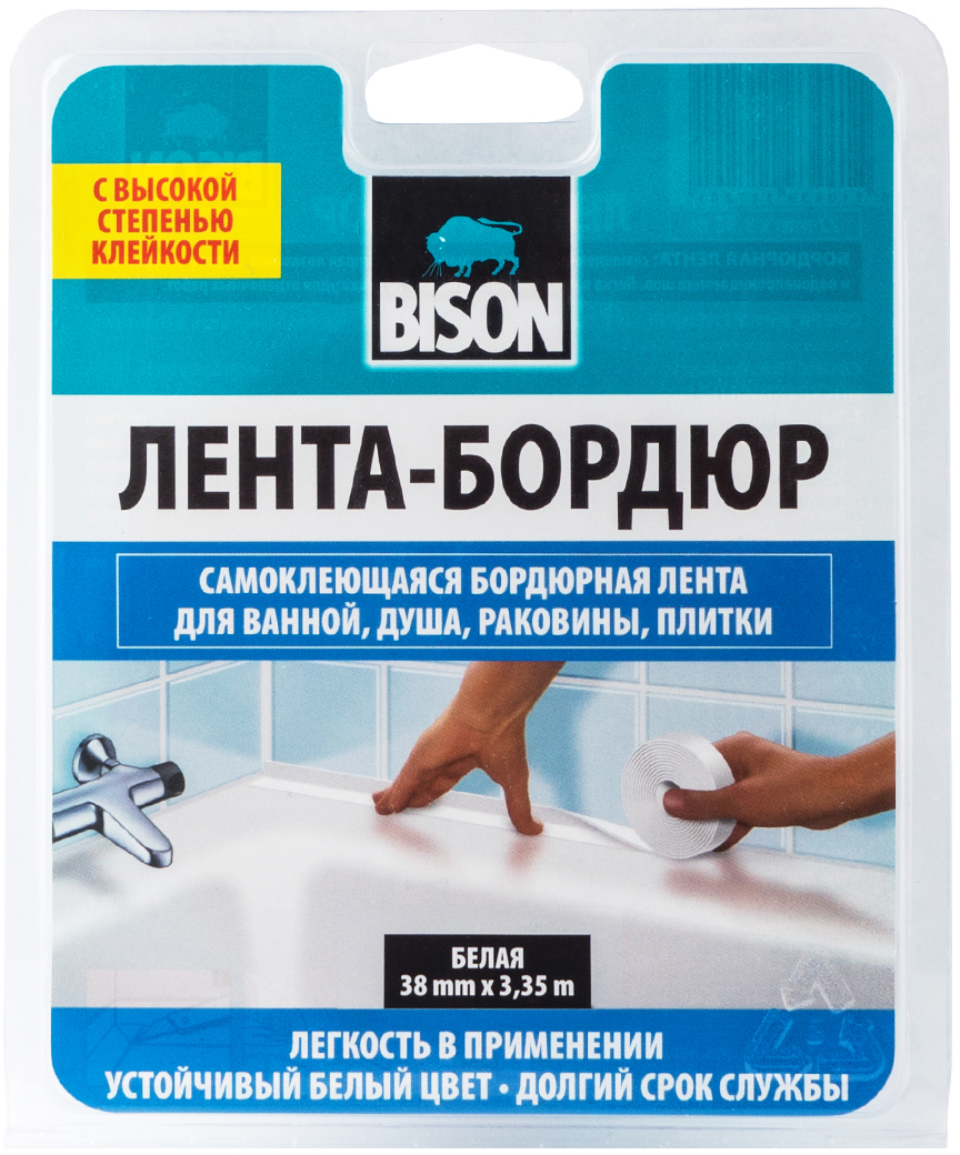 

Лента для герметизации Bison 3.35 м х 38 мм Белая (6311183)