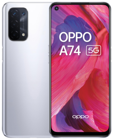 

Мобильный телефон OPPO A74 5G 6/128GB Space Silver