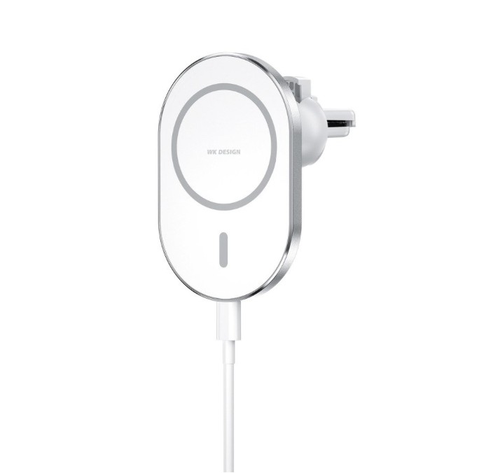 

Автомобильное беспроводное зарядное устройство WK Design iDeal Series Magnet Wireless Charging Car Charger (WP-U97) White