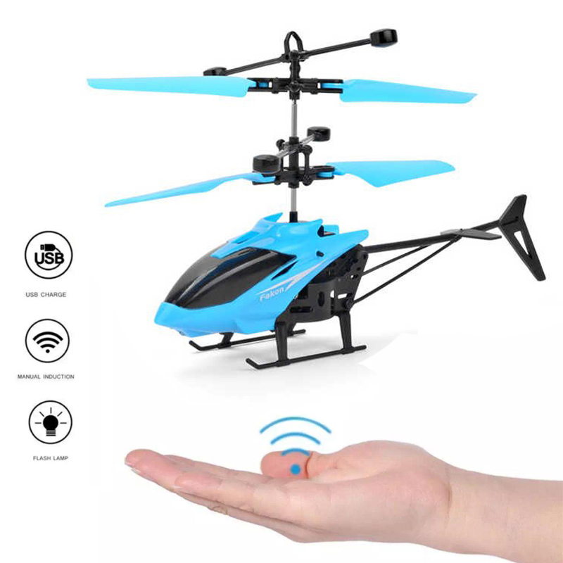 

Вертолёт индукционный с сенсорным управлением и гироскопом (20 см) SKY Induction AirCraft Blue (451183)