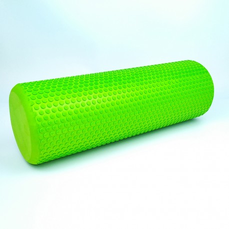 

Массажный валик FitMagic Foam Roller EVA 45 см структурный ролик для массажа спины и мыщц тела салатовый