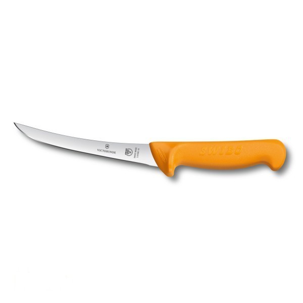 

Нож кухонный обвалочный Victorinox Swibo 16 см гибкий жёлтый