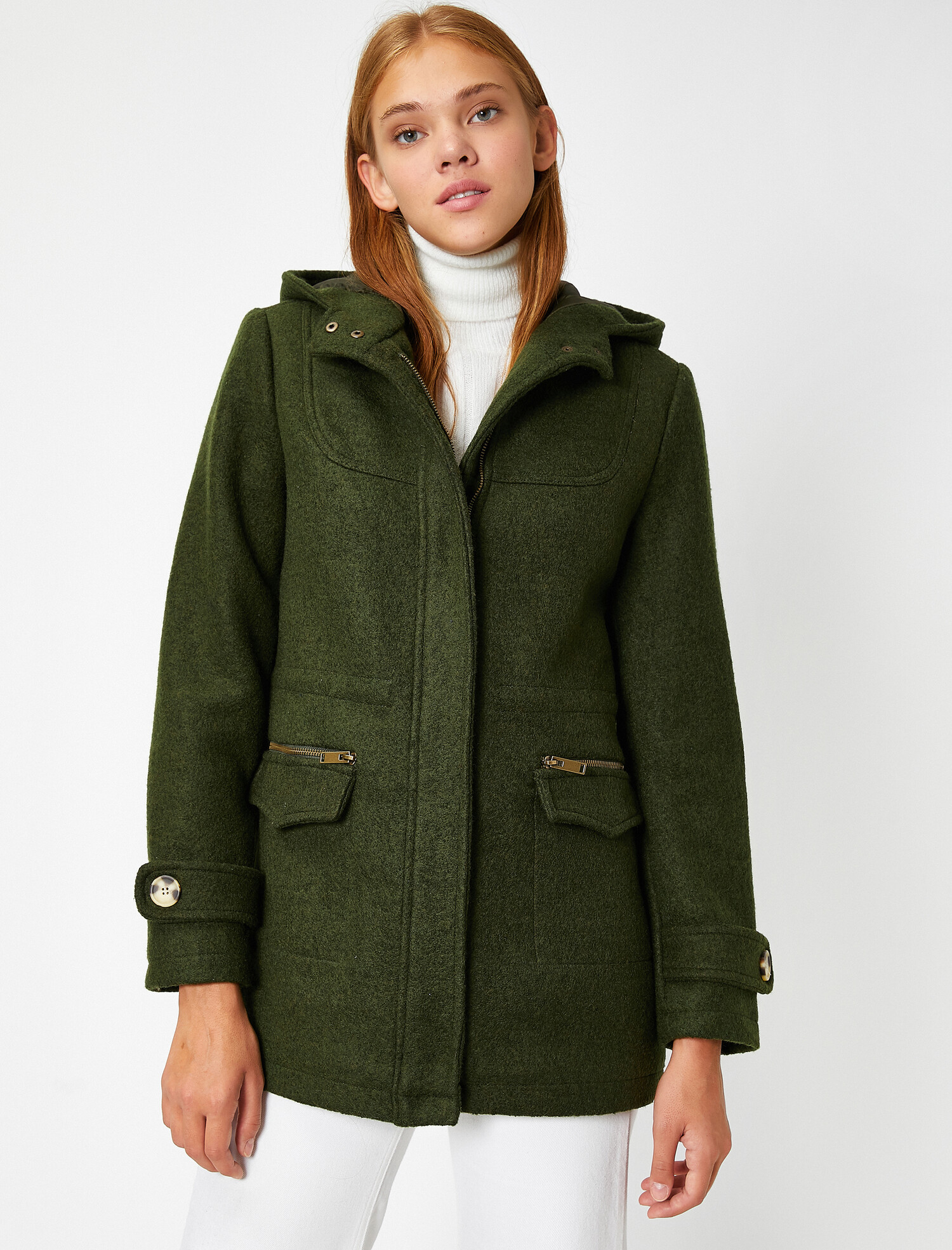 

Пальто Koton 0KAL08378IW-886 36 Khaki