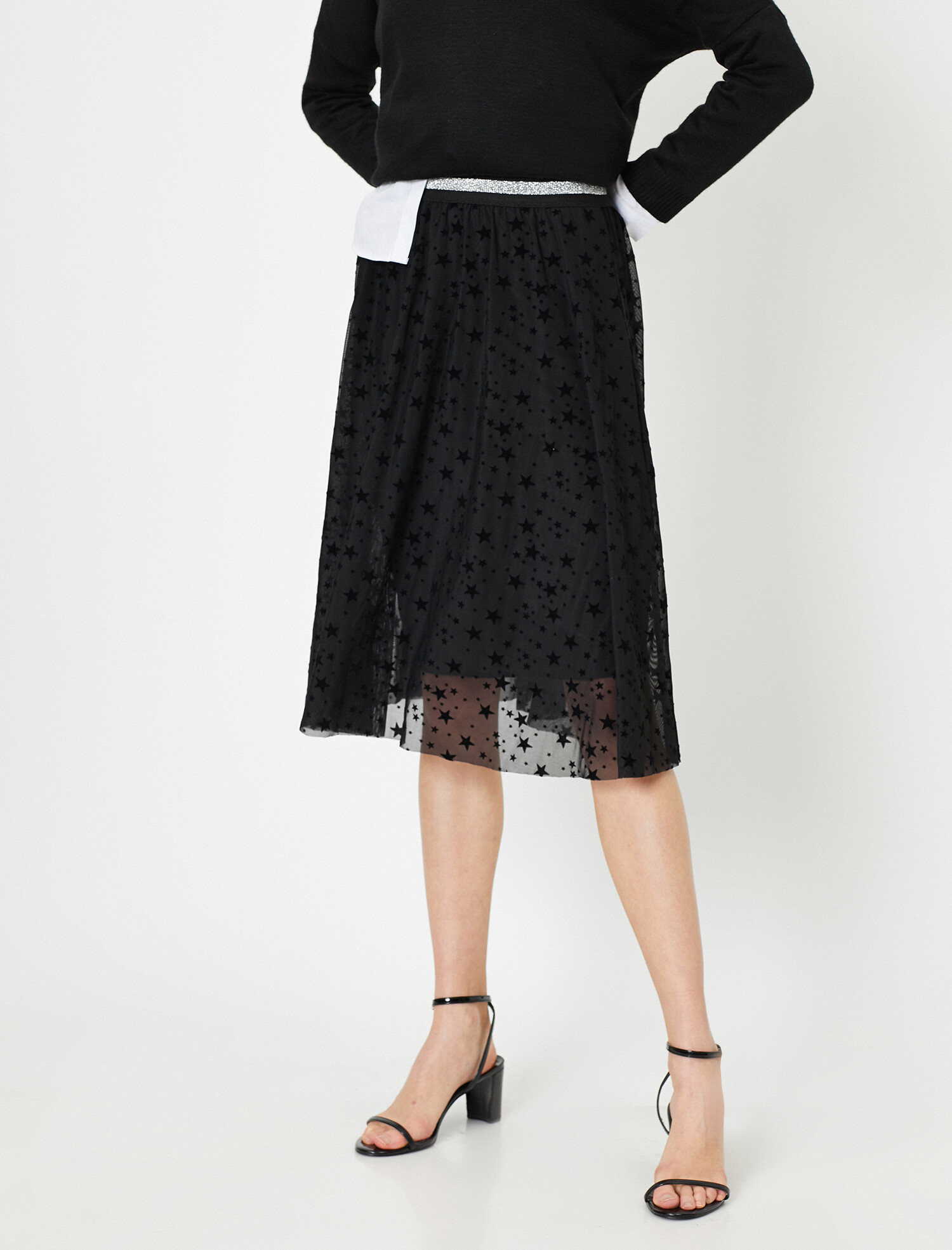 

Юбка Koton 0KAK78361CK-999 L Black